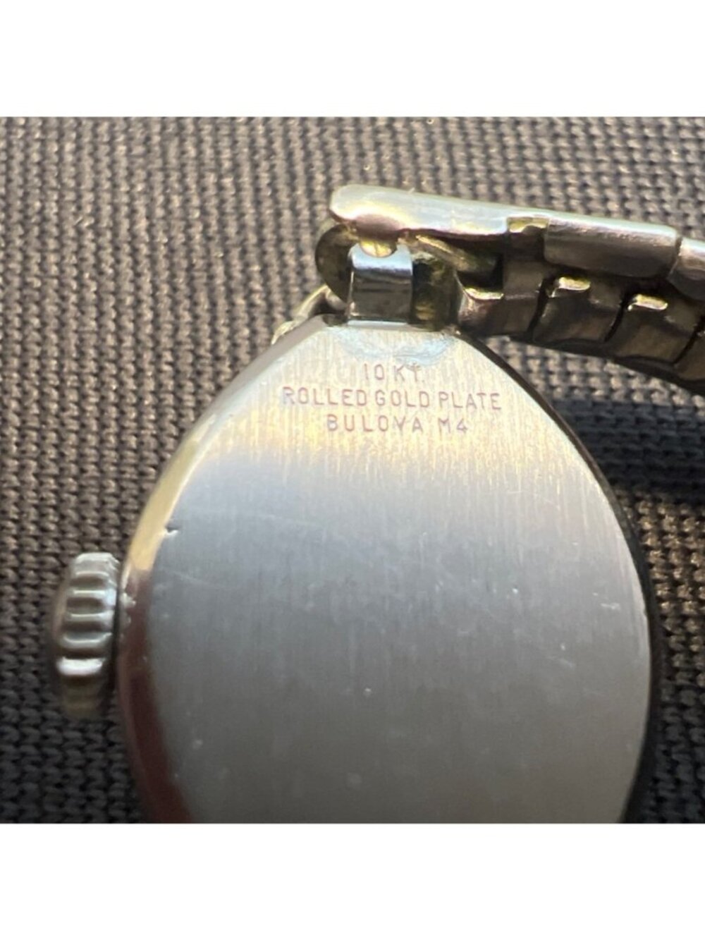 Vintage Bulova Watch First Lady Diamond Elegance 10K Plate Silver Tone Works - Picture 6 of 9